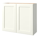 allen + roth Aveley 36-in W x 30.125-in H x 12-in D Linen Wall Fully Assembled Cabinet (Flat Panel Shaker Door Style)