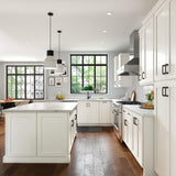 allen + roth Aveley 18-in W x 34.5-in H x 24-in D Linen 3-Drawer Base Fully Assembled Cabinet (Flat Panel Style)