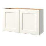 allen + roth Aveley 36-in W x 20.625-in H x 11-in D Linen Wall Fully Assembled Cabinet (Flat Panel Shaker Door Style)