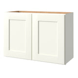 allen + roth Aveley 30-in W x 20.625-in H x 12-in D Linen Wall Fully Assembled Cabinet (Flat Panel Shaker Door Style)
