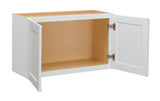 Diamond NOW Arcadia 36-in W x 18-in H x 12-in D TrueColor White Wall Cabinet, Recessed Panel Shaker, Fully Assembled