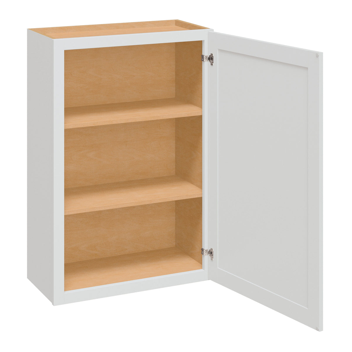 Diamond NOW Arcadia 24-in W x 36-in H x 12-in D White Wall Fully Assembled Cabinet (Recessed Panel Shaker Door Style)