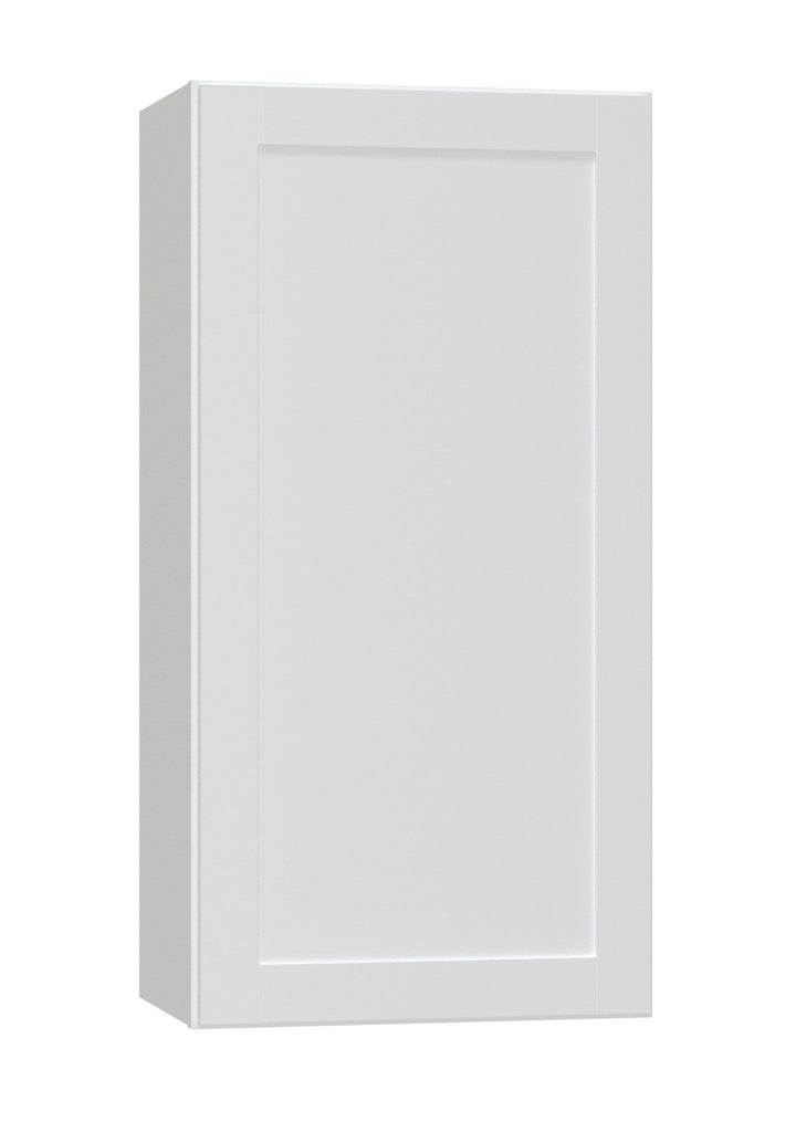 Diamond NOW Arcadia 18-in W x 36-in H x 12-in D White Wall Fully Assembled Cabinet (Recessed Panel Shaker Door Style)