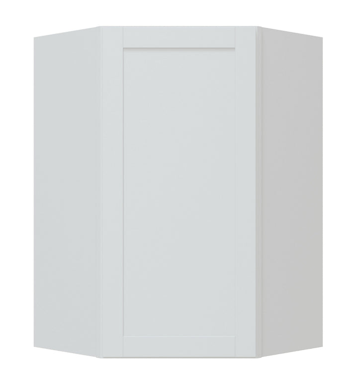 Diamond NOW Arcadia 12-in W x 36-in H x 24-in D White Diagonal Corner Wall Fully Assembled Cabinet (Recessed Panel Shaker Style)