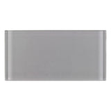 Elida Ceramica Grey Glass 4-in x 8-in Glossy Subway Wall Tile