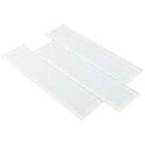 Elida Ceramica 3x12 Super White Glossy Glass Subway Wall Tile, 3-in x 12-in