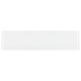 Elida Ceramica 3x12 Super White Glossy Glass Subway Wall Tile, 3-in x 12-in