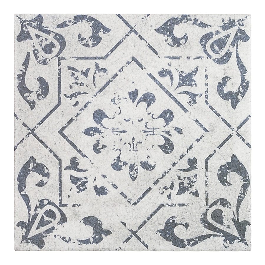 Elida Ceramica Cardoso Deco Squares 6-in x 6-in Matte Porcelain Encaustic Floor and Wall Tile (0.24-sq. ft/ Piece)