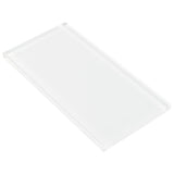 Elida Ceramica 4x8 Super White Glass 4-in x 8-in Glossy Glass Subway Wall Tile