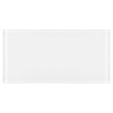 Elida Ceramica 4x8 Super White Glass 4-in x 8-in Glossy Glass Subway Wall Tile