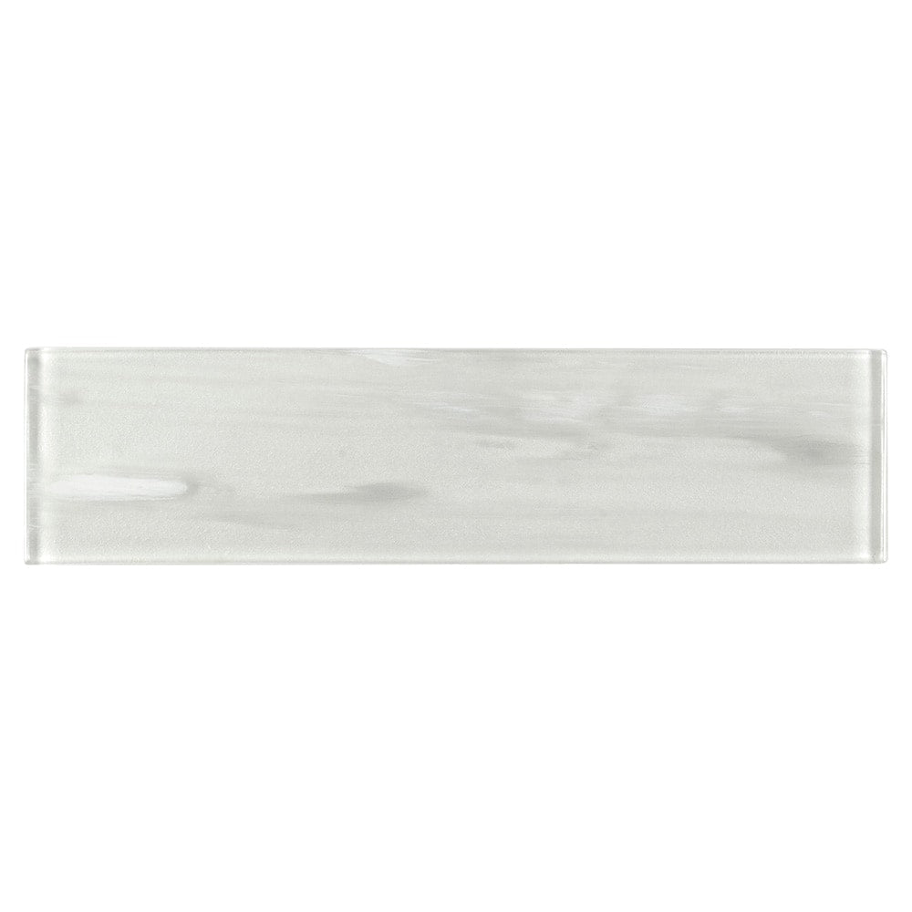 Elida Ceramica White 3-in x 12-in Glossy Glass Subway Wall Tile