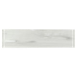 Elida Ceramica White 3-in x 12-in Glossy Glass Subway Wall Tile