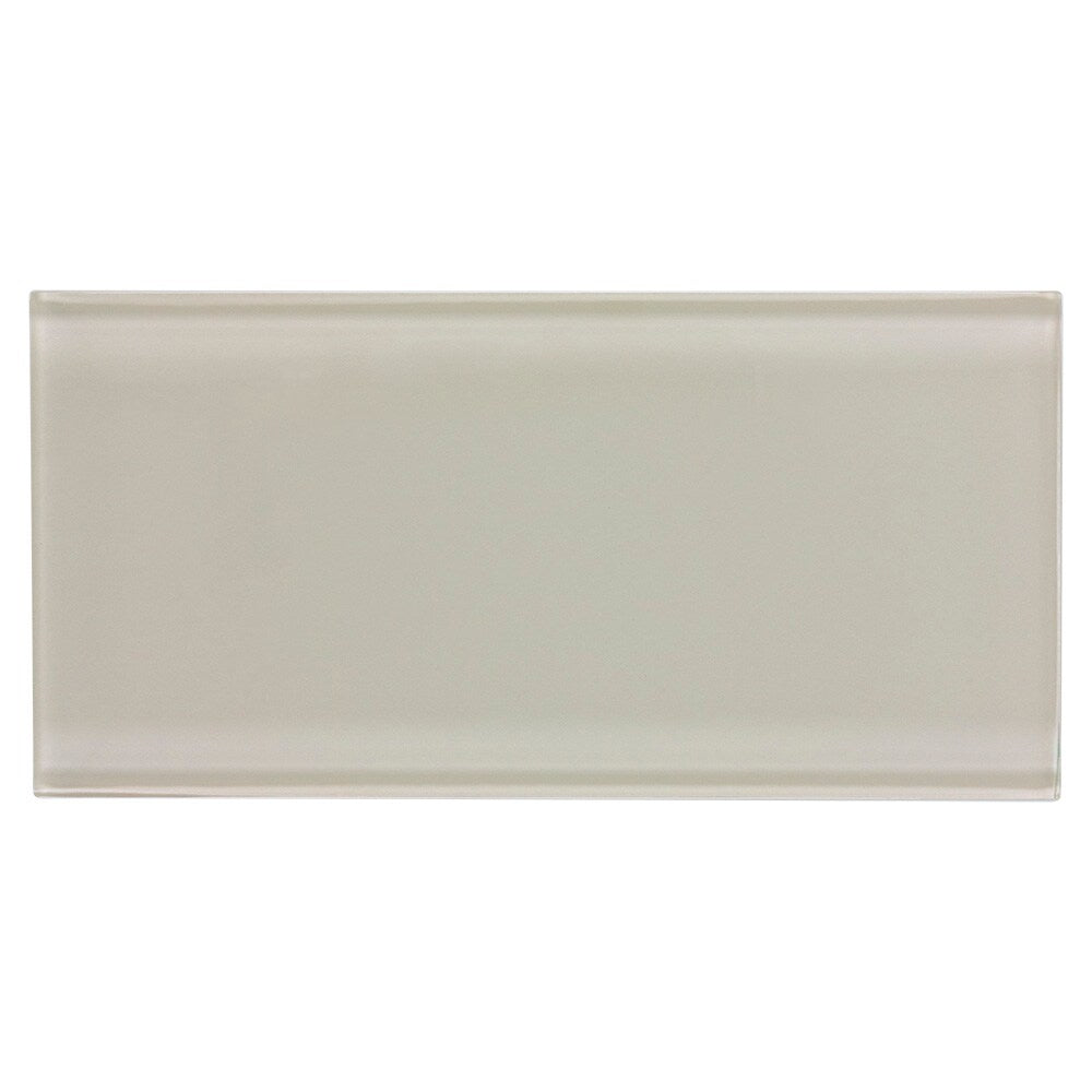 Elida Ceramica Beige 4-in x 8-in Glossy Glass Subway Wall Tile