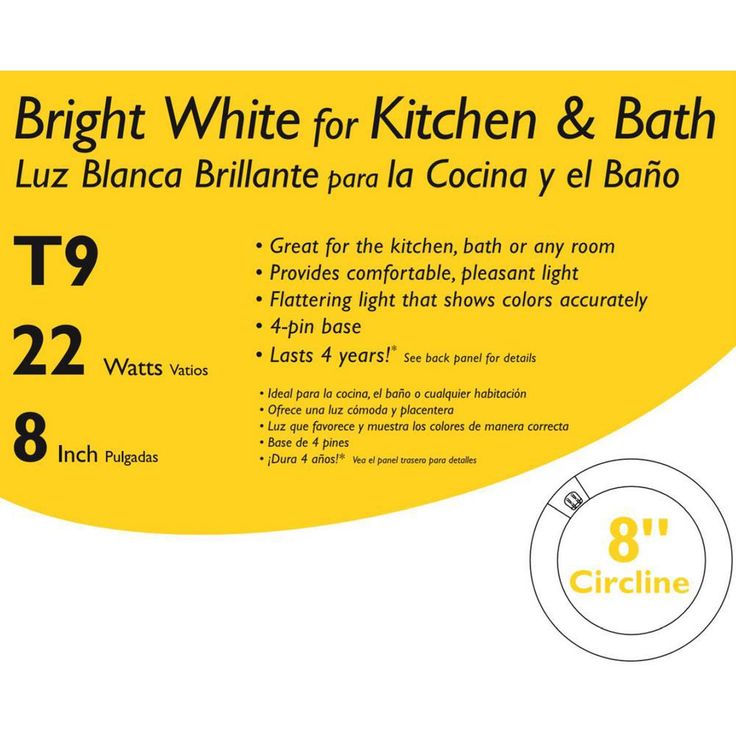 Philips 22-Watt 8 in. Linear T9 Circline Fluorescent Tube Light Bulb Bright White (3000K)