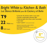 Philips 22-Watt 8 in. Linear T9 Circline Fluorescent Tube Light Bulb Bright White (3000K)