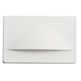 Kichler Dome Shielded 2-Watt White Line-Voltage Hardwired LED Step Light, 5 x 3.25 in, 3000K 30 Lumens