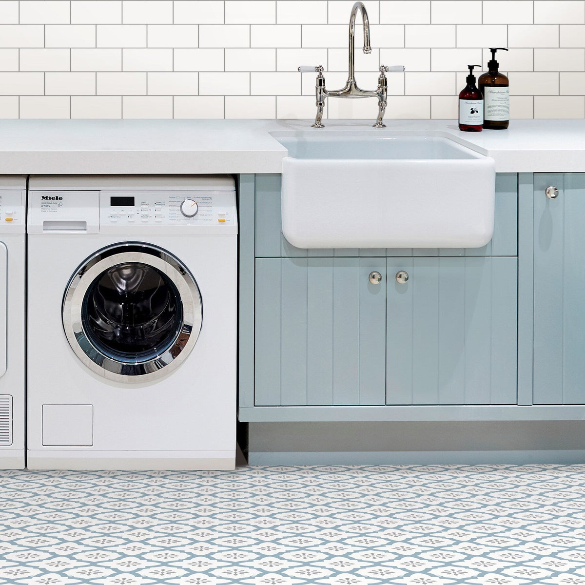 FloorPops 20-Piece 12-in x 12-in Multicolor Peel and Stick Vinyl Tile