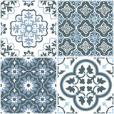 FloorPops 20-Piece 12-in x 12-in Blue Peel and Stick Vinyl Tile