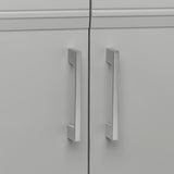 Willowridge 18-1/2 in. W Bath Vanity in Dove Gray with Cultured Marble Vanity Top in White with White Sink