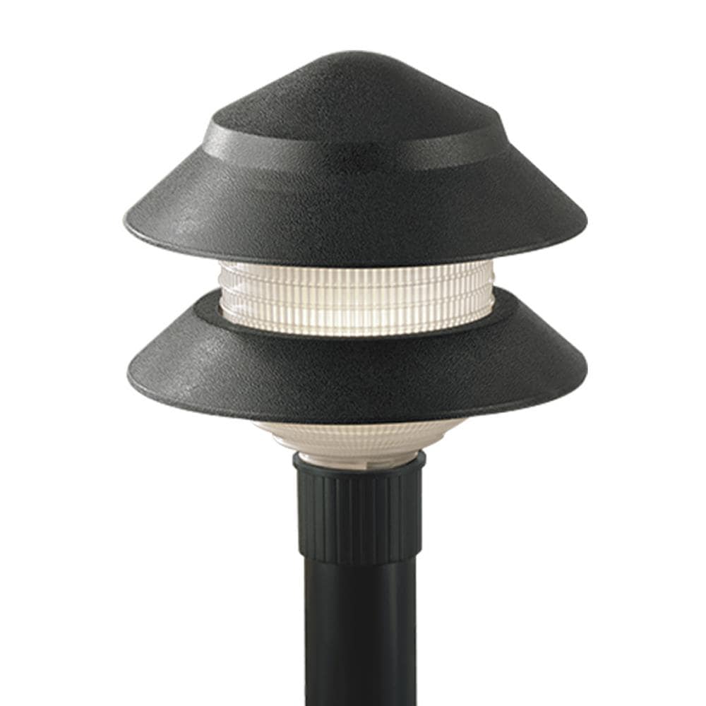 Portfolio 4-Watt Black Low Voltage Path Light, 38 Lumens, 2700K
