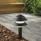 Portfolio 4-Watt Black Low Voltage Path Light, 38 Lumens, 2700K