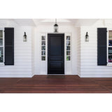 Progress Lighting Squire 3-Light Black Traditional Clear Glass Lantern Mini Indoor/Outdoor Hanging Pendant Light