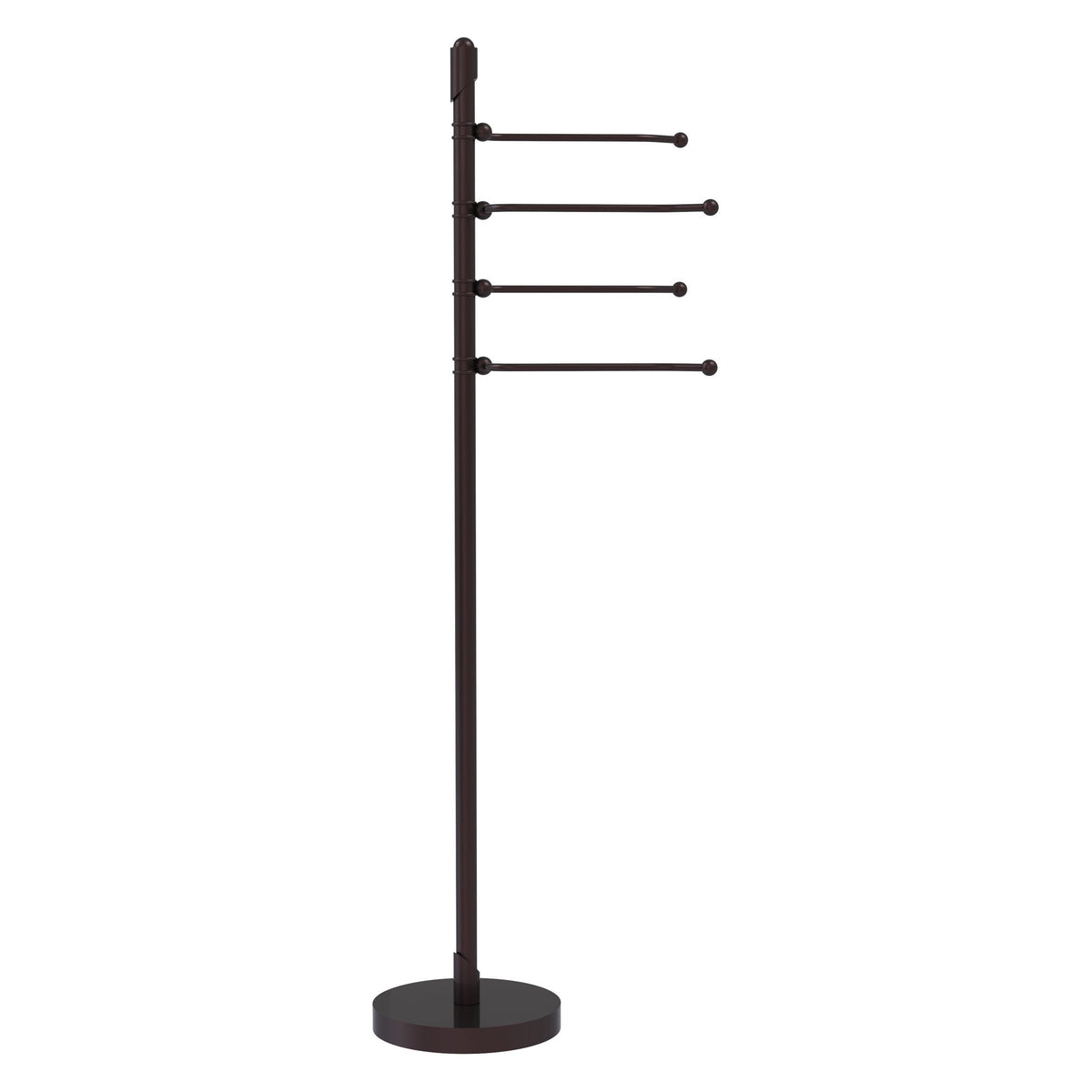 Allied Brass Soho Antique Copper Freestanding Towel Rack