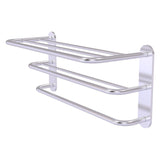 Allied Brass Satin Chrome Wall Mount Towel Rack, 23 x 9 x 10 in, 3-Bar