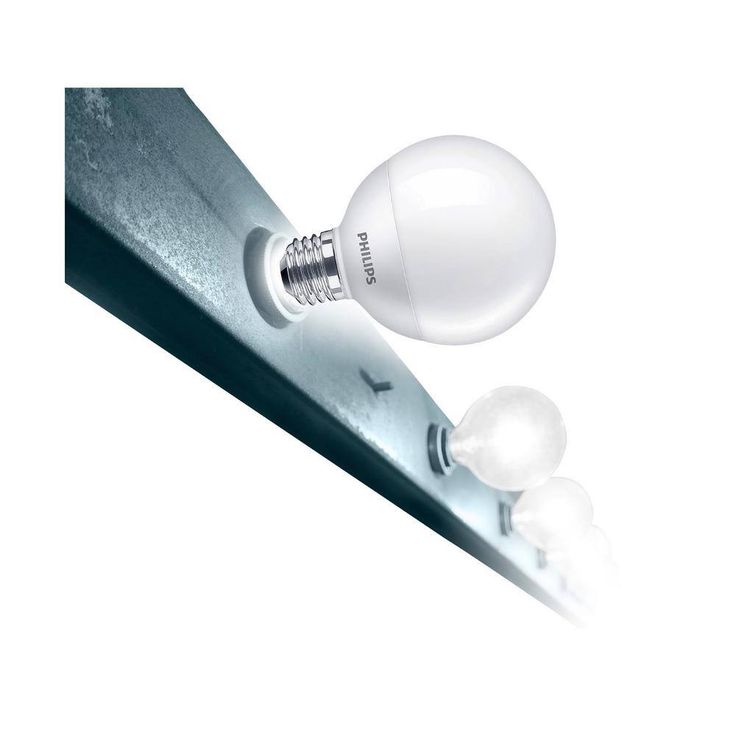 Philips 60-Watt Equivalent G25 Dimmable Daylight LED Light Bulb (2-Pack)