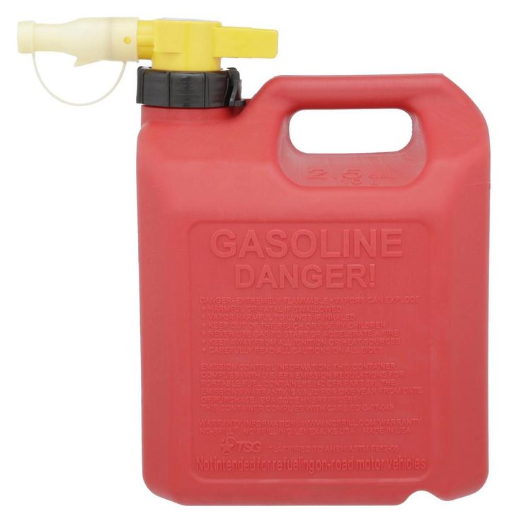 No Spill 2.5 Gal. Poly Gas Can (CARB and EPA Compliant)