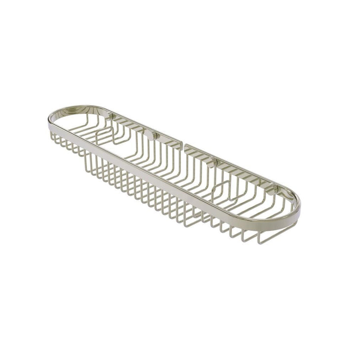 Allied Brass 2.25-in H Screw Mount Solid Brass Polished Nickel Hanging Shower Caddy