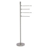 Allied Brass Tribecca Satin Nickel Freestanding Towel Rack