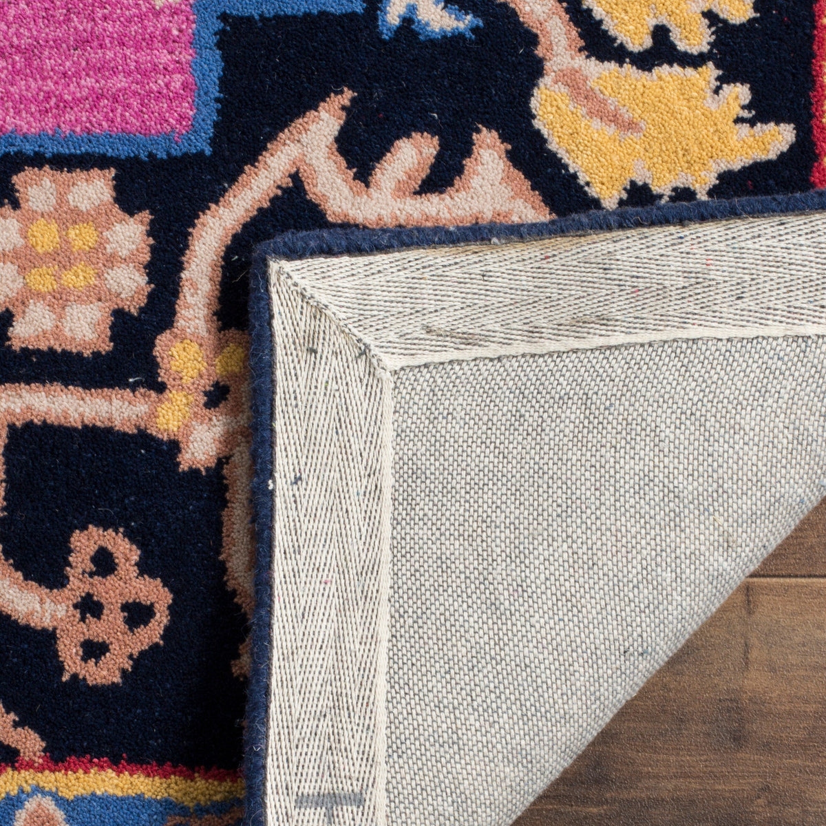 Safavieh Bellagio Palma 3 x 5 Pink/Multi Indoor Floral/Botanical Farmhouse/Cottage Throw Rug