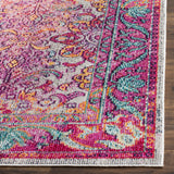 Safavieh Crystal Tristan 5 x 8 Light Blue/Fuchsia Indoor Floral/Botanical Oriental Area Rug