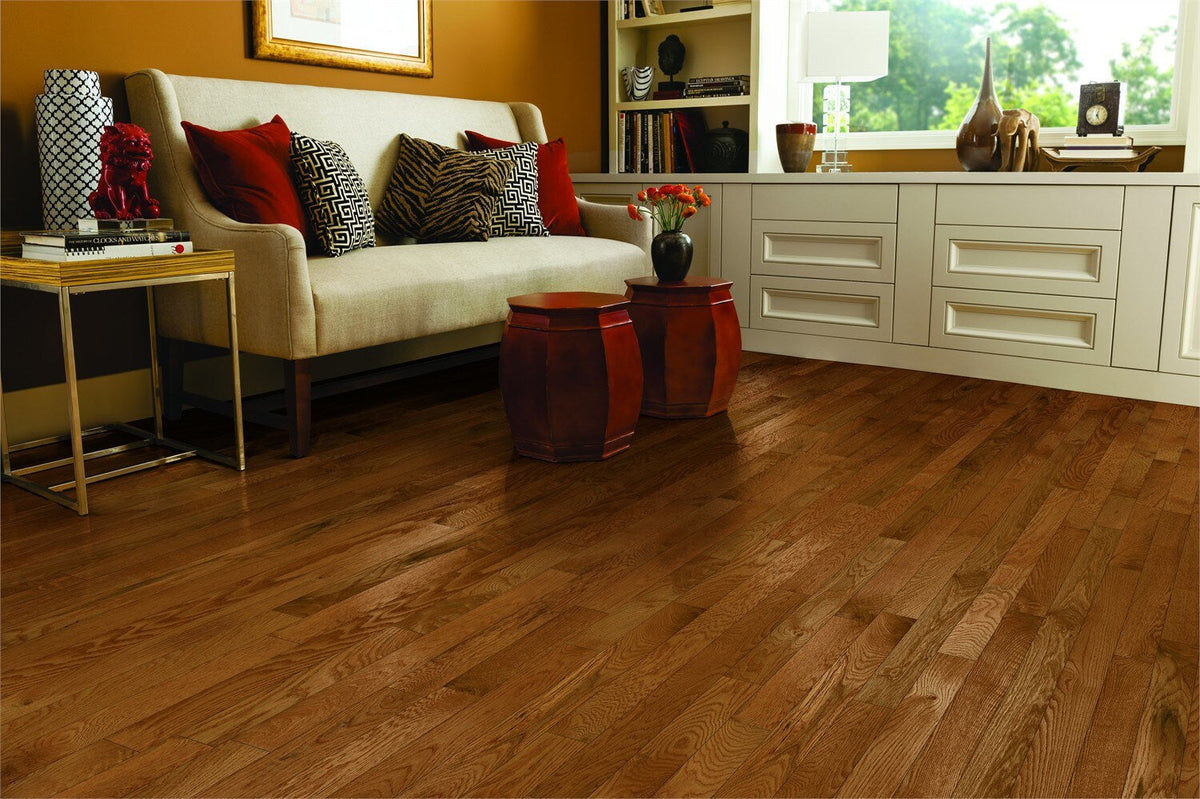 Bruce Frisco Fawn Oak 3/4-in T x 2-1/4-in W Smooth/Traditional Solid Hardwood Flooring Sample