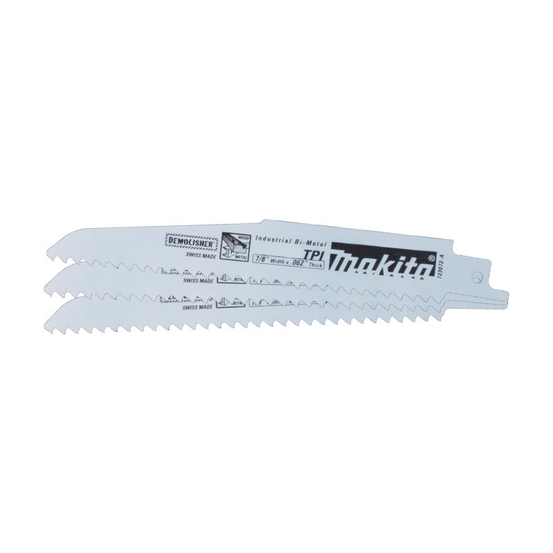 Makita Demolition Reciprocating Saw Blade 6" 6 TPI 3/Pack
