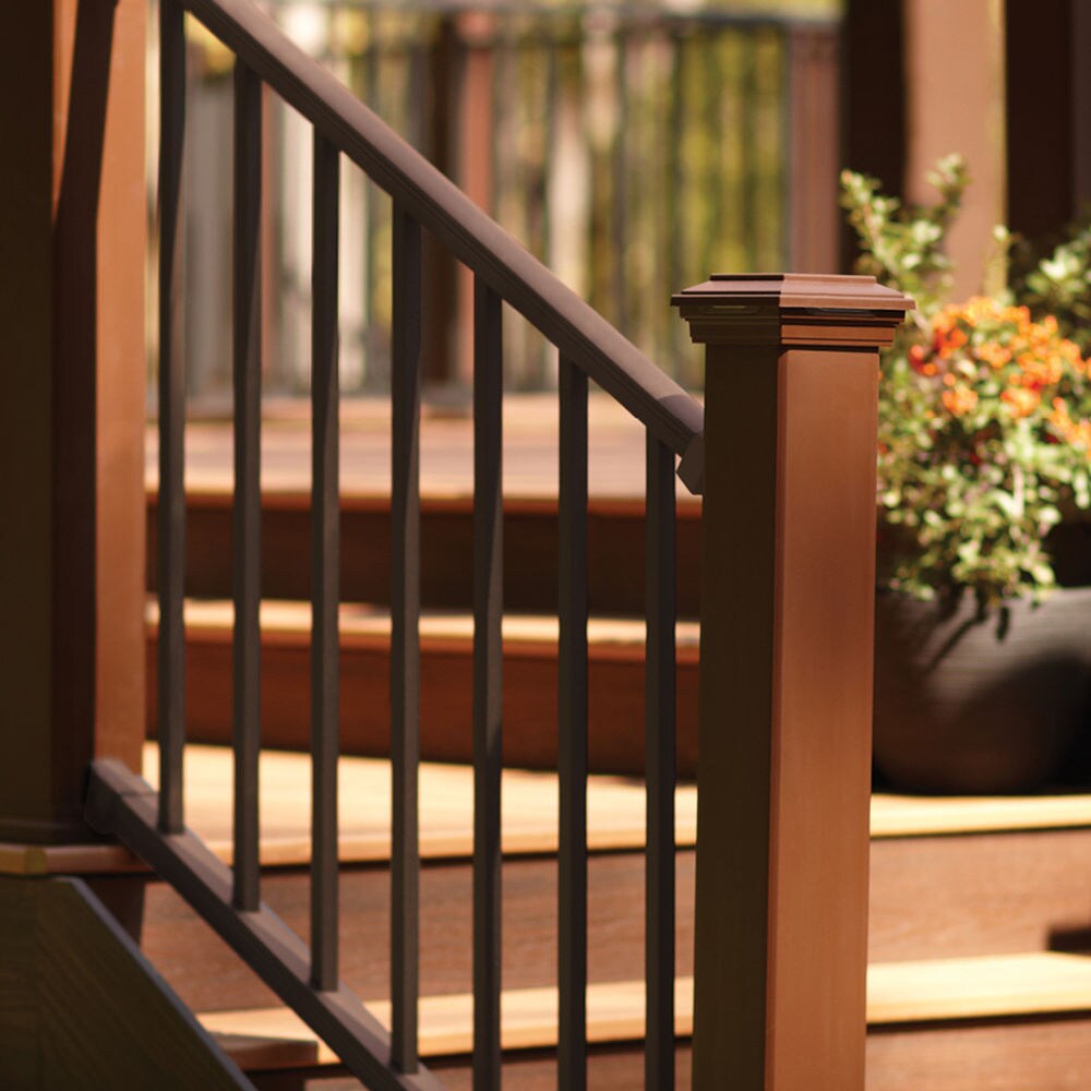 Trex Signature 6-ft x 42-in Bronze Aluminum Deck Stair Rail Kit