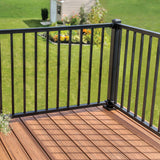 Trex Signature 8-ft x 42-in Charcoal Black Aluminum Deck Rail Kit