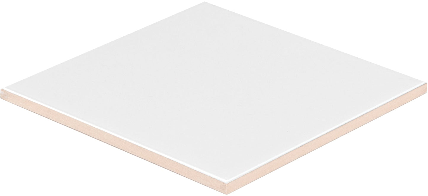 Satori Hudson Brilliant White 6-in x 6-in Glossy Ceramic Subway Wall Tile (0.24-sq. ft/ Piece)