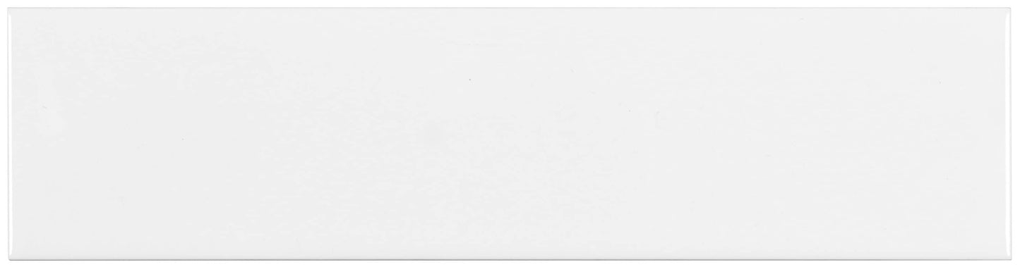 Satori Hudson Brilliant White 4-in x 16-in Glossy Ceramic Subway Wall Tile (0.43-sq. ft/ Piece)