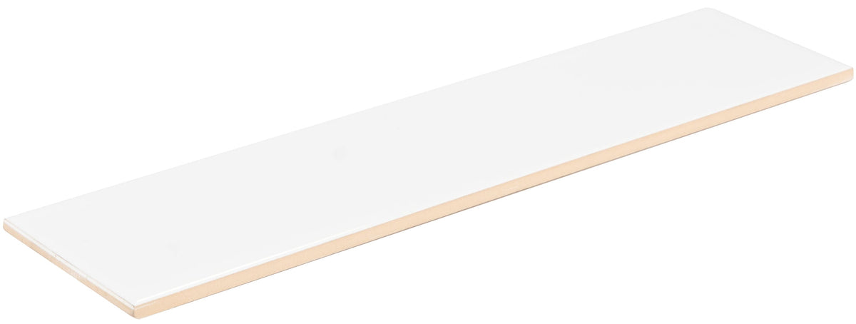 Satori Hudson Brilliant White 4-in x 16-in Glossy Ceramic Subway Wall Tile (0.43-sq. ft/ Piece)