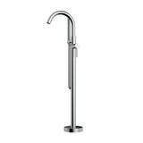 Belanger by Keeney Delphi Polished Chrome 1-Handle Freestanding Bathtub Faucet with Hand Shower, 38-7/16-in Height