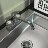 Belanger Essential Polished Chrome Dual Handle Utility Faucet - 2-Hole Deck Mount