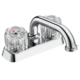 Belanger Essential Polished Chrome Dual Handle Utility Faucet - 2-Hole Deck Mount