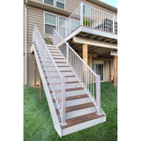Trex Signature 6-ft x 36-in Classic White Aluminum Deck Stair Rail Kit
