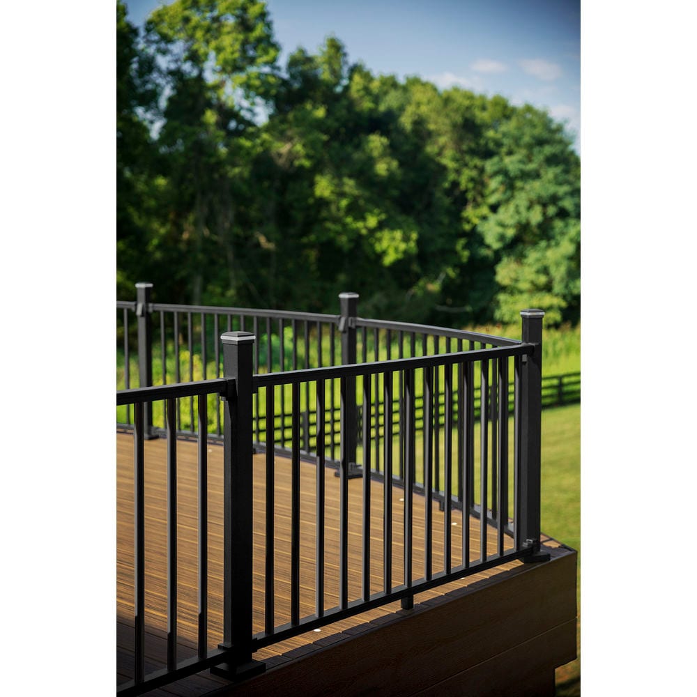 Trex Signature 6-ft x 42-in Charcoal Black Aluminum Deck Rail Kit