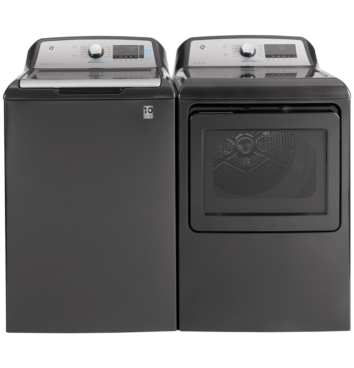 GE 5-cu ft High Efficiency Top-Load Washer, Diamond Gray, ENERGY STAR, Agitator, WiFi