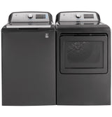 GE 5-cu ft High Efficiency Top-Load Washer, Diamond Gray, ENERGY STAR, Agitator, WiFi