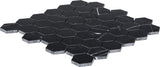 Satori Nero 12-in x 12-in Polished Natural Stone Marble Look Hexagon Mosaic Wall Tile (0.96-sq. ft/ Piece)