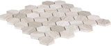 Satori Mystery 12-in x 12-in Polished Natural Stone Look Hexagon Mosaic Floor and Wall Tile (0.96-sq. ft/ Piece)
